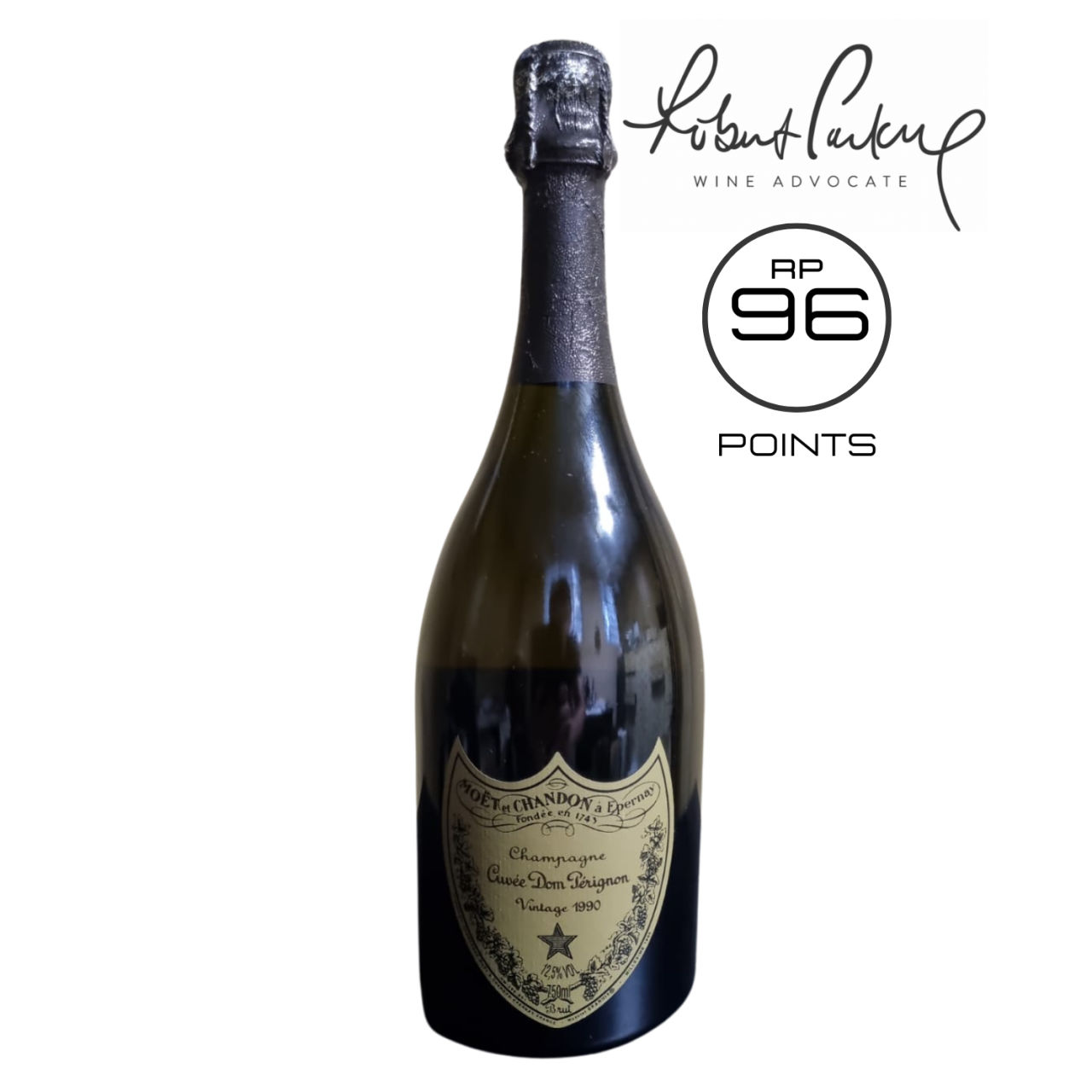 01 GARRAFA 750ML - CHAMPAGNE DOM PERIGNON 96RP VINTAGE 1990